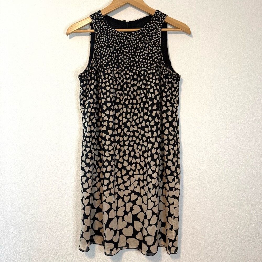 Anna Sui Heart Silk & Cotton‎ High Neck Dress Size Medium